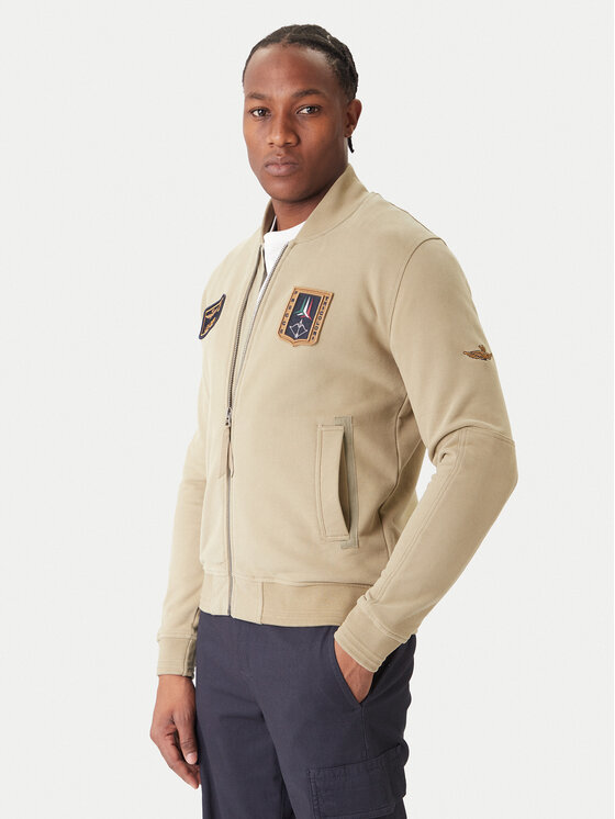 Aeronautica Militare Суитшърт 252FE2071UF00669 Каки Regular Fit цвят на ниска цена