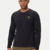 Aeronautica Militare Тениска с дълъг ръкав 252TS2390UJ00372 Черен Regular Fit цвят на ниска цена