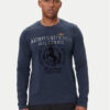 Aeronautica Militare Тениска с дълъг ръкав 252TS2471UJ00641 Тъмносин Regular Fit цвят на ниска цена