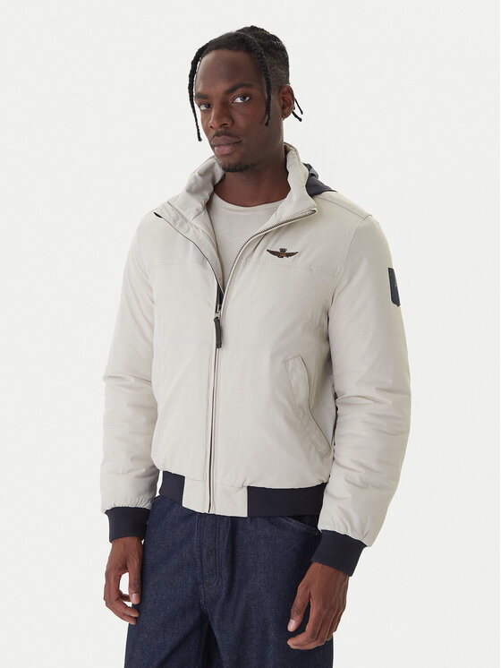 Aeronautica Militare Яке бомбър 252AB3026UCT03264 Бежов Regular Fit цвят на ниска цена