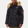 Alpha Industries Зимно яке N3B Airborne 188141 Черен Regular Fit цвят на ниска цена