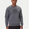 Alpha Industries Суитшърт Basic 178302 Сив Regular Fit цвят на ниска цена