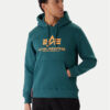 Alpha Industries Суитшърт Basic 178312 Зелен Regular Fit цвят на ниска цена