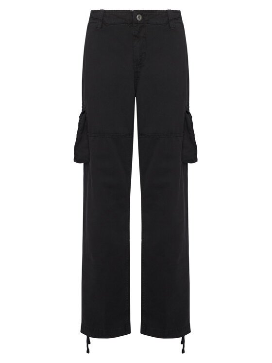 Alpha Industries Текстилни панталони Jet 101212 Черен Straight Fit цвят на ниска цена