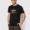 Alpha Industries Тишърт Basic Foll Print 100501FP Черен Regular Fit цвят на ниска цена