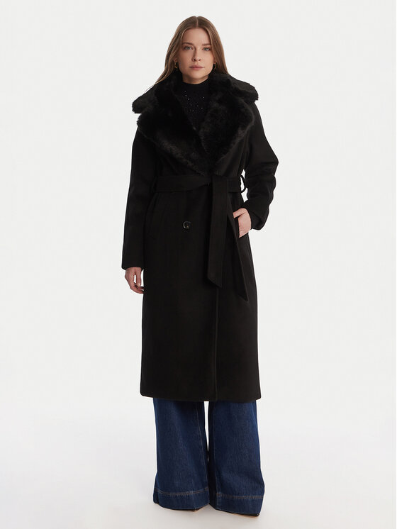 Artigli Преходно палто ACCP002929 Черен Regular Fit цвят на ниска цена