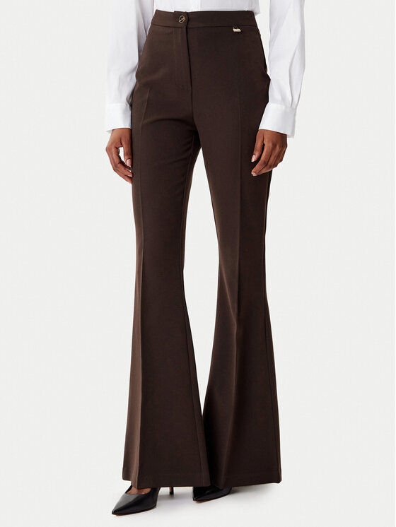 Artigli Текстилни панталони ACPA003191 Кафяв Regular Fit цвят на ниска цена