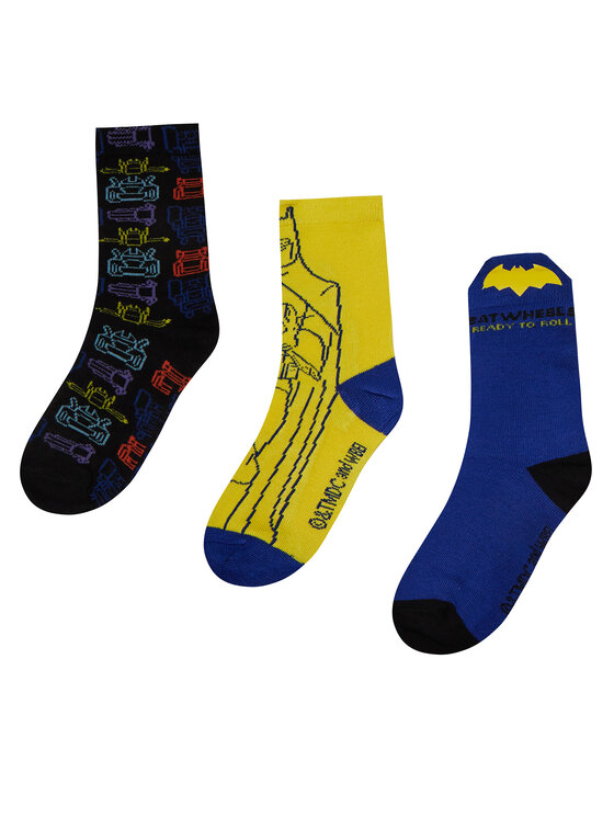 BATWHEELS Дълги чорапи ACCCCS-SS25-237WBBW(3-PACK) Жълт цвят на ниска цена