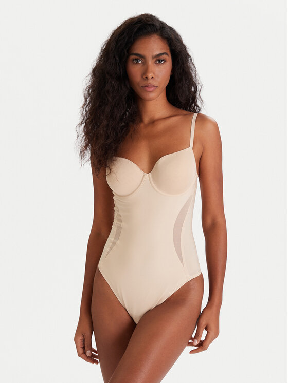 BOSS Боди 50535810 Бежов цвят на ниска цена