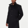BOSS Вълнено палто H-Hyde 50551078 Черен Slim Fit цвят на ниска цена
