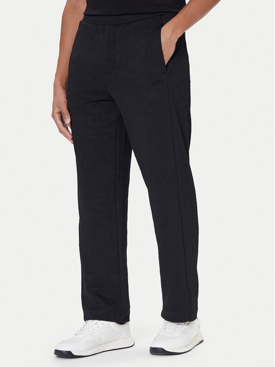 BOSS Долнище анцуг Mirror Long 50549713 Черен Regular Fit цвят на ниска цена