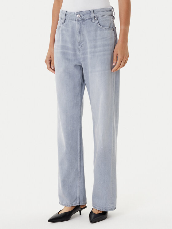 BOSS Дънки Crossroad 50545119 Сив Boyfriend Fit цвят на ниска цена