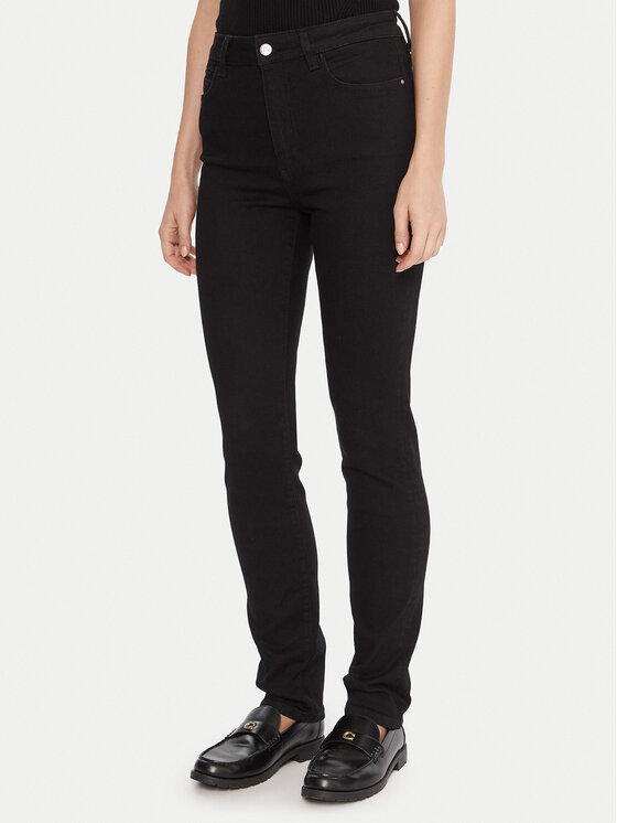 BOSS Дънки State 50546342 Черен Slim Fit цвят на ниска цена