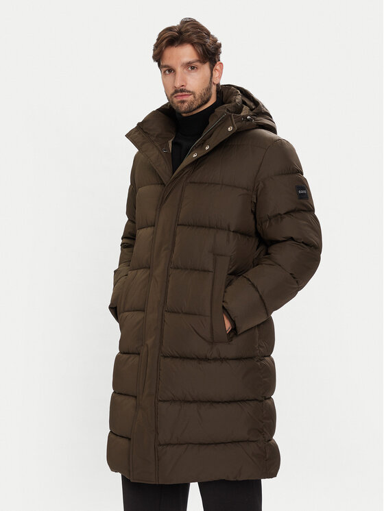 BOSS Зимно яке H-Cenuto 50540474 Кафяв Regular Fit цвят на ниска цена