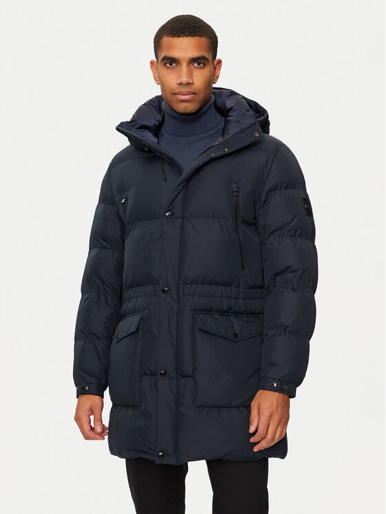 BOSS Зимно яке H-Condolo2 50525109 Тъмносин Regular Fit цвят на ниска цена