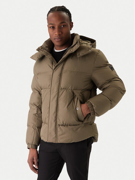 BOSS Зимно яке H-Corbinian5 50551599 Бежов Regular Fit цвят на ниска цена