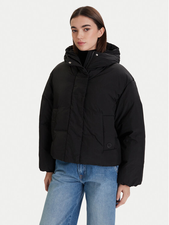 BOSS Зимно яке Paffia 50546843 Черен Regular Fit цвят на ниска цена