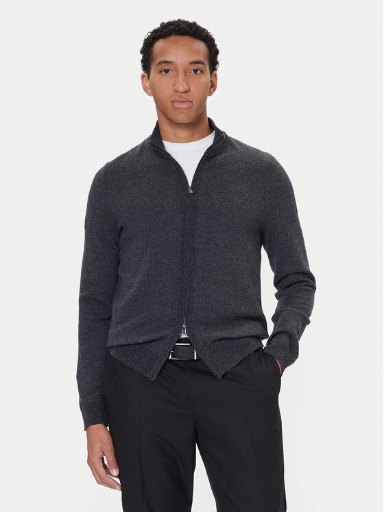BOSS Кардиган H-Heterno 50549950 Сив Regular Fit цвят на ниска цена