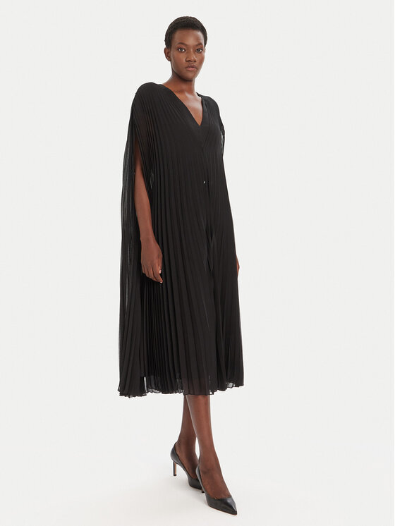 BOSS Коктейлна рокля Dennya 50548050 Черен Regular Fit цвят на ниска цена