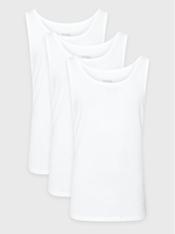 BOSS Комплект потници без ръкави 50475278 Бял Regular Fit цвят на ниска цена