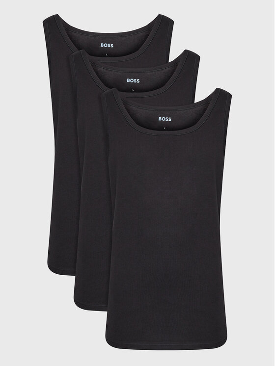 BOSS Комплект потници без ръкави 50475278 Черен Regular Fit цвят на ниска цена