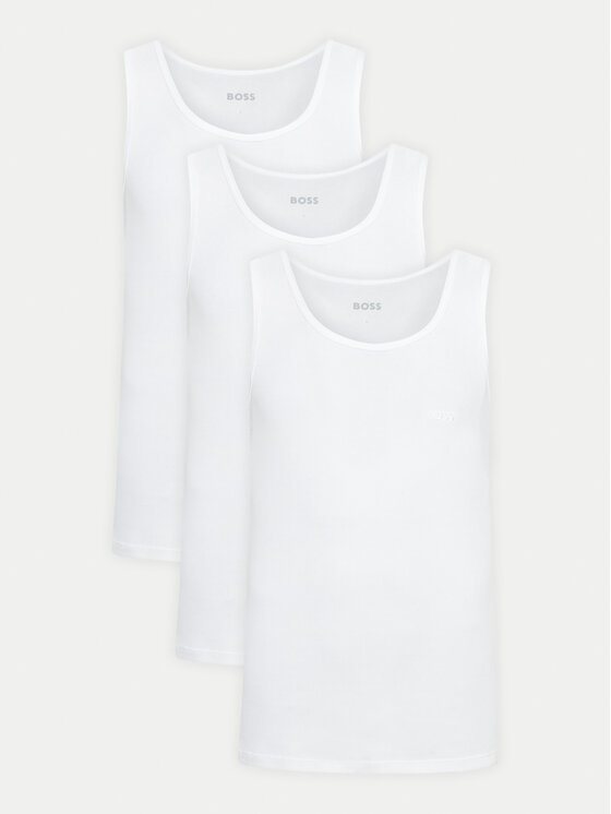 BOSS Комплект потници без ръкави 50542132 Бял Regular Fit цвят на ниска цена