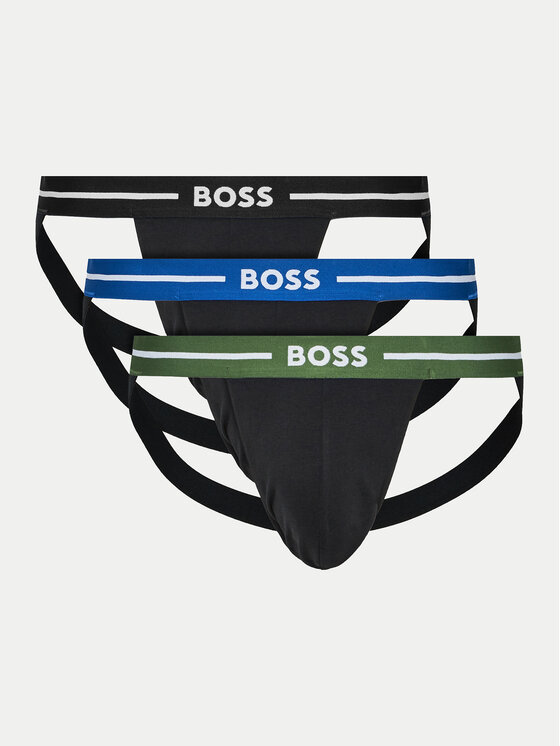 BOSS Комплект слипове Jock Strap Jockstrap 3P Bold 50514965 Цветен цвят на ниска цена