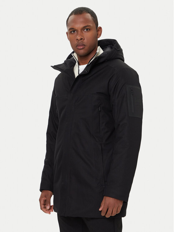 BOSS Парка Hexatech 50544563 Черен Regular Fit цвят на ниска цена