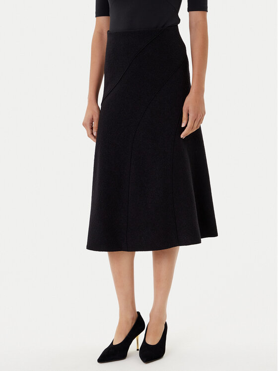 BOSS Пола тип трапец Vicena 50548111 Черен Regular Fit цвят на ниска цена