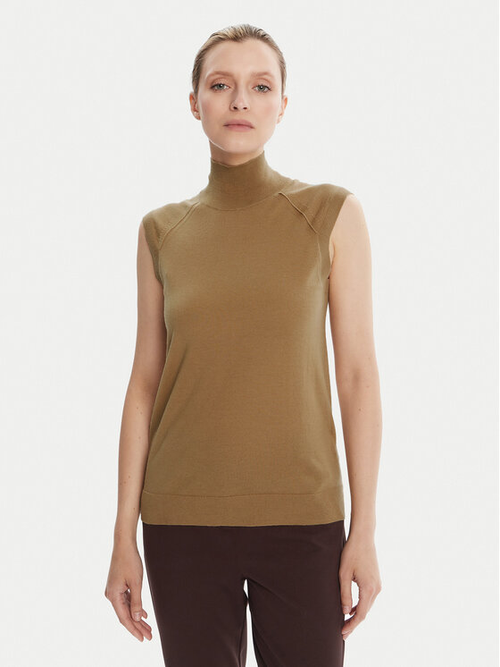 BOSS Поло Fipini 50544998 Кафяв Regular Fit цвят на ниска цена