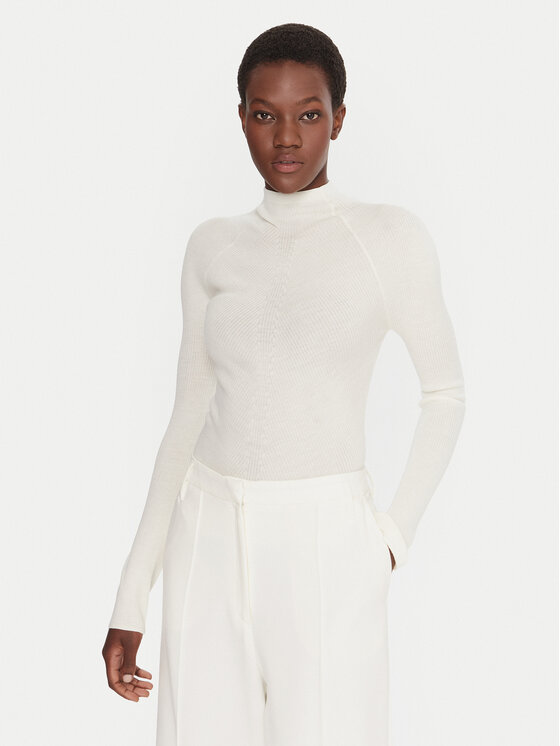 BOSS Поло Foliora 50549166 Бежов Slim Fit цвят на ниска цена