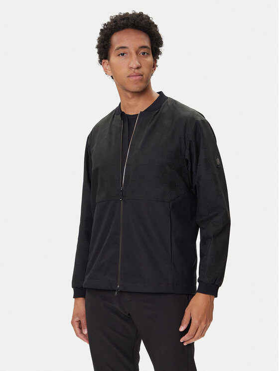 BOSS Преходно яке 50547181 Черен Regular Fit цвят на ниска цена