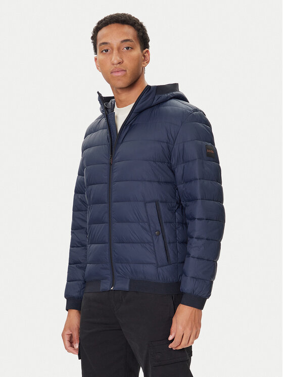 BOSS Преходно яке Odenis 50543616 Тъмносин Regular Fit цвят на ниска цена