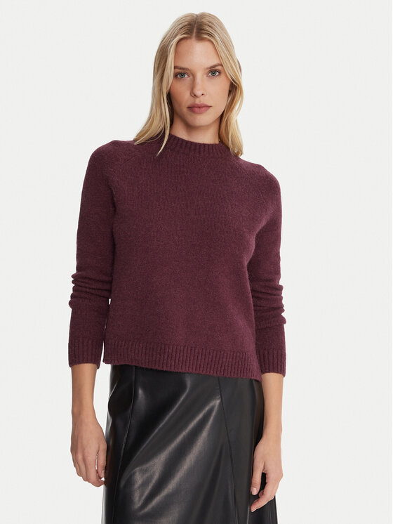 BOSS Пуловер Febisan 50478315 Виолетов Regular Fit цвят на ниска цена