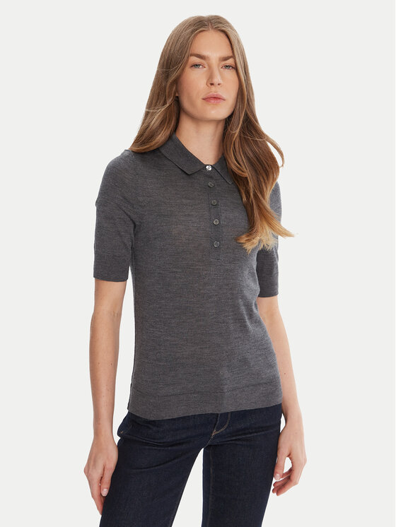 BOSS Пуловер Fidenka 50545015 Сив Regular Fit цвят на ниска цена