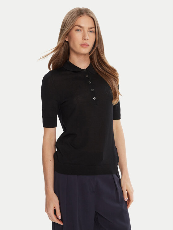 BOSS Пуловер Fidenka 50545015 Черен Regular Fit цвят на ниска цена