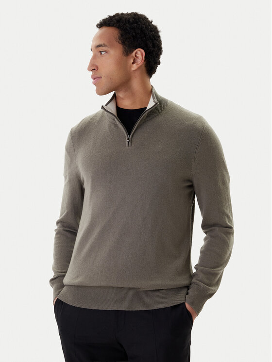 BOSS Пуловер H-Hemarlo 50549984 Бежов Regular Fit цвят на ниска цена