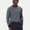 BOSS Пуловер H-Hestro 50549986 Тъмносин Regular Fit цвят на ниска цена