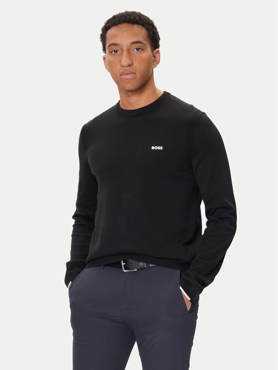 BOSS Пуловер K_Ever-X 50541940 Черен Regular Fit цвят на ниска цена