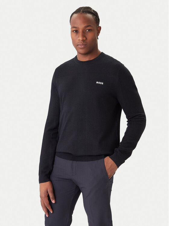 BOSS Пуловер Momentum-X CN 50547507 Тъмносин Regular Fit цвят на ниска цена