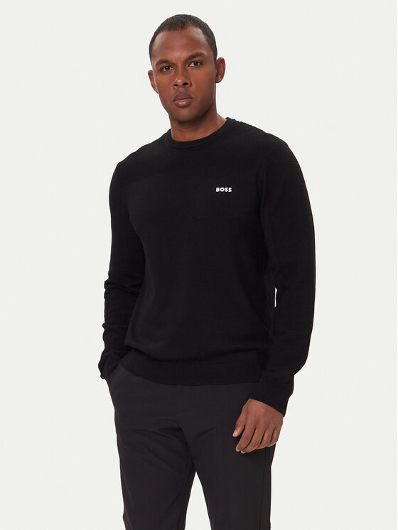 BOSS Пуловер Momentum-X CN 50547507 Черен Slim Fit цвят на ниска цена