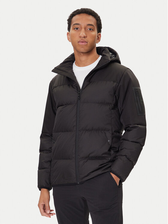 BOSS Пухено яке Block-X JT 50548693 Черен Regular Fit цвят на ниска цена