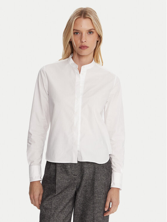 BOSS Риза Bertyna 50543684 Бял Regular Fit цвят на ниска цена