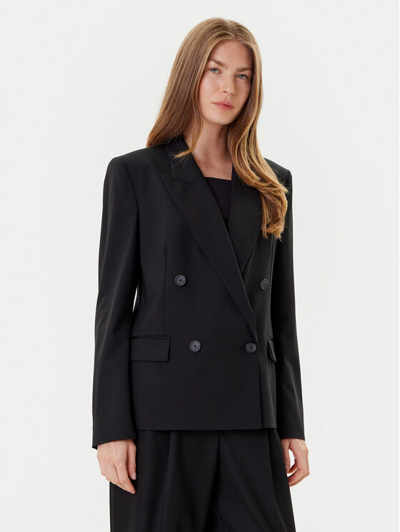 BOSS Сако Jaleto9 50546623 Черен Regular Fit цвят на ниска цена