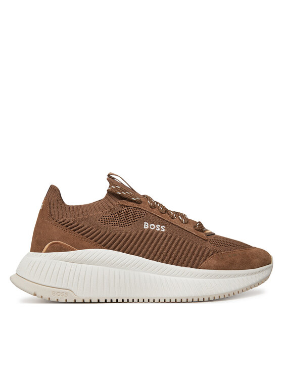 BOSS Сникърси Ttnmevo Slon Lowkn 50536413 Кафяв цвят на ниска цена
