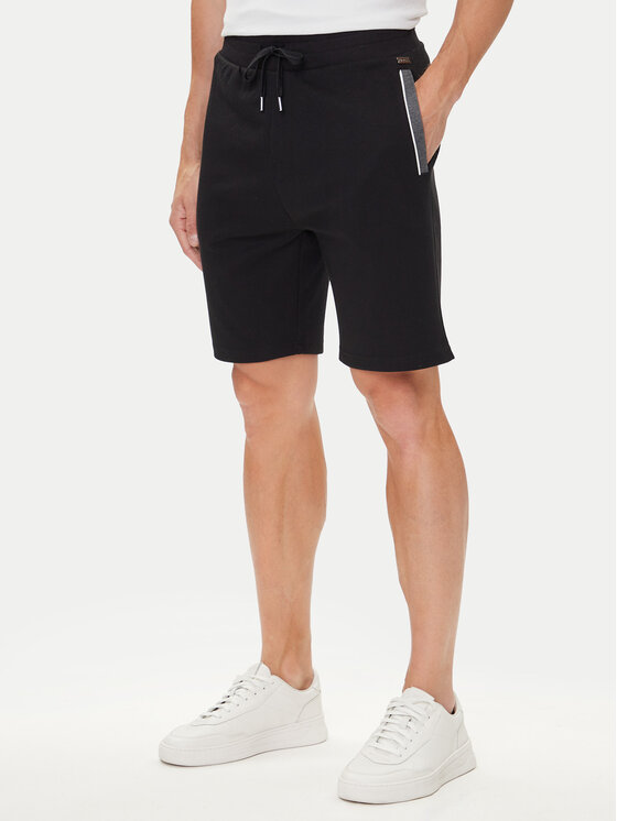 BOSS Спортни шорти 50545577 Черен Regular Fit цвят на ниска цена