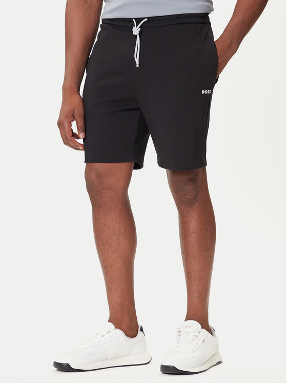 BOSS Спортни шорти Zone 50543091 Черен Regular Fit цвят на ниска цена