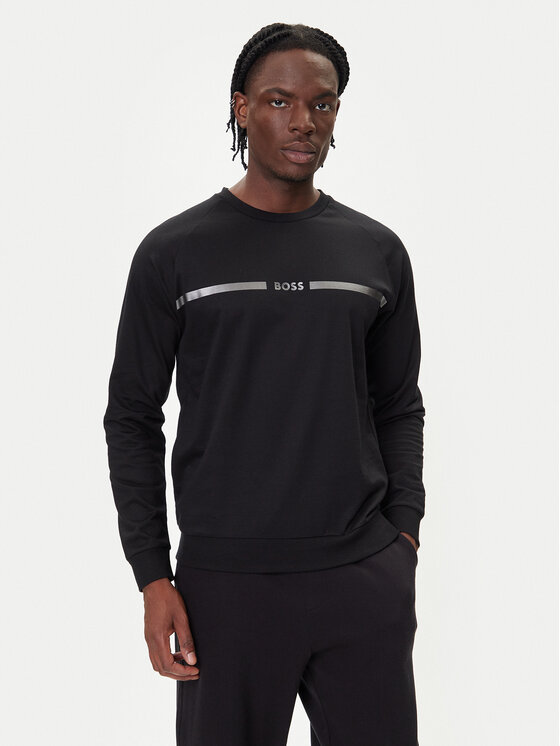 BOSS Суитшърт Authentic 50550560 Черен Regular Fit цвят на ниска цена