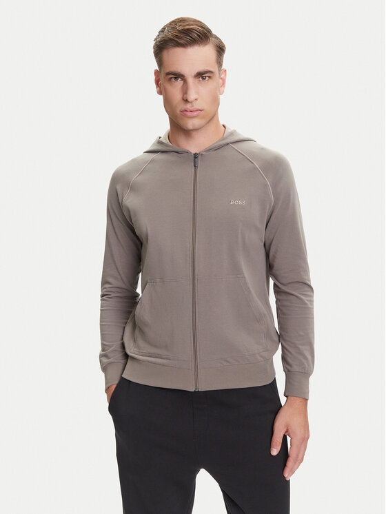 BOSS Суитшърт Mix&Match 50515313 Кафяв Regular Fit цвят на ниска цена