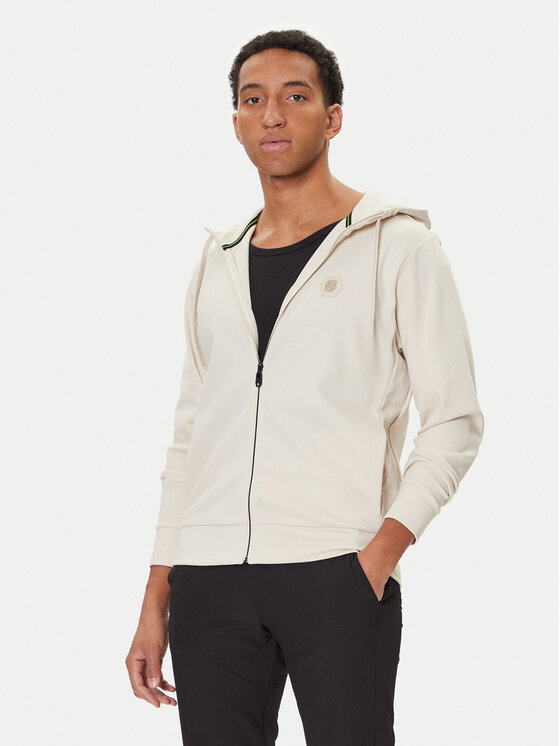 BOSS Суитшърт Saggy Future 50545581 Екрю Relaxed Fit цвят на ниска цена